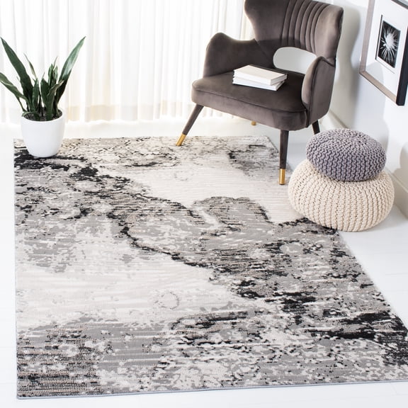 Safavieh Invista Griselda Abstract Area Rug, Ivory/Gray, 5'3" x 7'6"