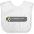 thumbnail image 3 of Inktastic Achievement Unlocked: New Character Created Boys or Girls Baby Bib, 3 of 4