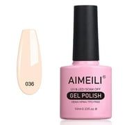 AIMEILI Lasting Soak off UV LED Gel Nail Polish - Soft Pink (036) 10ml