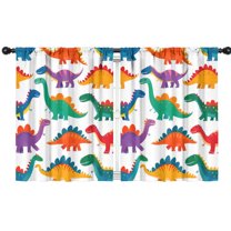 Blackout Kids Curtains,Cute Dinosaur Pattern Childrens Insulated Curtains Set Of 2,Bedroom Essentials,Toddler Room Decor 42x54in(106x137cm)
