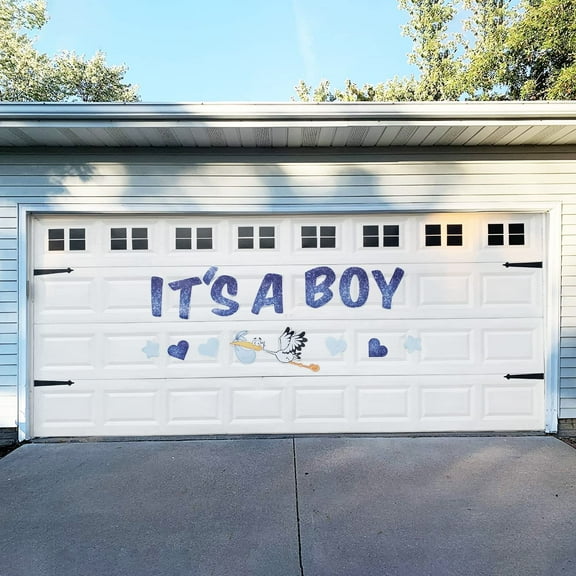 VictoryStore Jumbo It's A Boy Garage Magnet Decoration Set, Gender Reveal Magnets Indoors and Outdoors, 19726