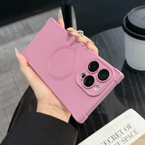 Magnetic for iPhone 16 Pro Max Case, Luxury TPU Slim Shockproof Soft Anti-Scratch Protective Skin Friendly Women Men Phone Case Cover for iPhone 16 Pro Max, with Camera Lens Protector, Purple