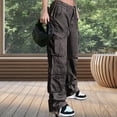 thumbnail image 4 of Pantalones femeninos americanos de carga de calle casuales y simples para exteriores y playa FLhrweasw  Para estrenar, 4 of 6