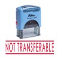 thumbnail image 1 of NOT TRANSFERABLE Self Inking Rubber Stamp Office Stationary Custom Shiny Stamp, 1 of 1