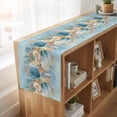 thumbnail image 6 of Table Runners 108 Inches Long Dress Scarves, Beach Coastal Blue Farmhouse Coffee/Dining/Kitchen Table Runner for Living Room, Nautical Shell Starfish Coral Summer 13x108 Inch, 6 of 9