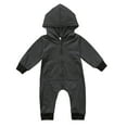 thumbnail image 2 of Seyurigaoka Seyurigaoka Cute Newborn Infant Baby Boys Knit Hooded Romper Jumpsuit Bodysuit Clothes Outfits, 2 of 10