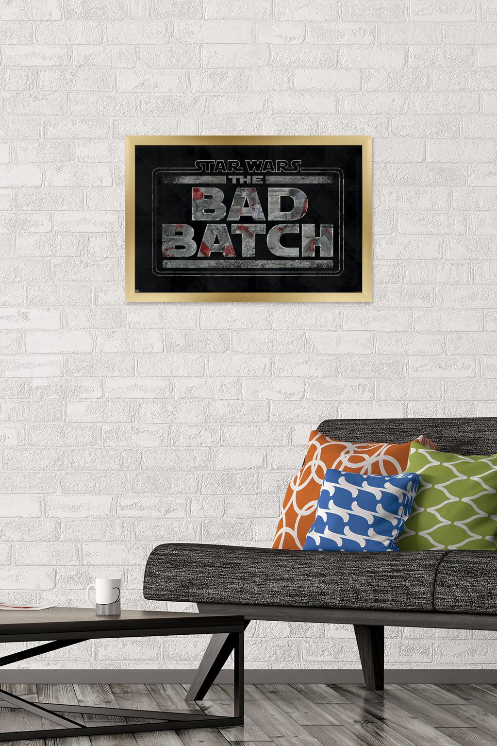 Star Wars: The Bad Batch - Logo Wall Poster, 14.725" x 22.375", Framed