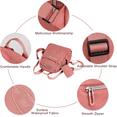 thumbnail image 4 of Backpack for Women Nylon Rucksack Lightweight Daypack Waterproof Shoulder Bag With Mini Coin Purse for Travel Shopping, Holidays, Travel, Hiking Camping, Cycling, 4 of 7
