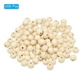 thumbnail image 3 of Uxcell 14mm Natural Wood Beads, 200 Pack Unfinished Wooden Beads Round Loose Beads Spacer Beads, 3 of 6