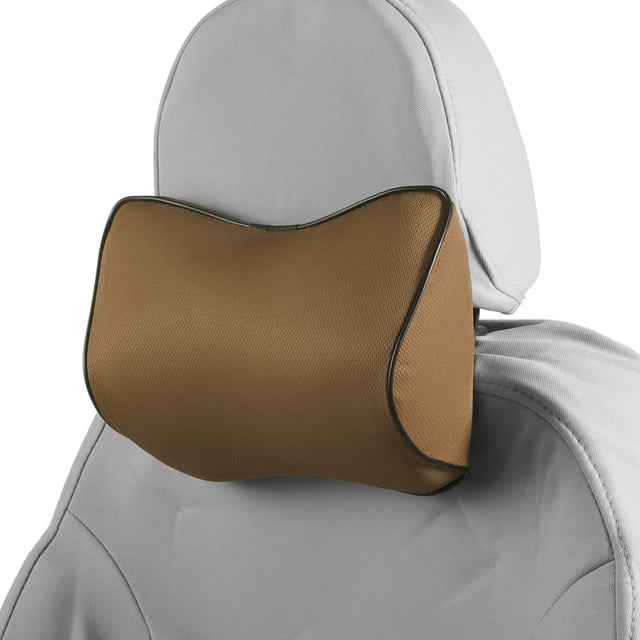 Almohada para reposacabezas de automóvil ergonómica cómoda de soporte para el cuello, Poliéster, Espuma de Memoria, 2 Pcs para conducción