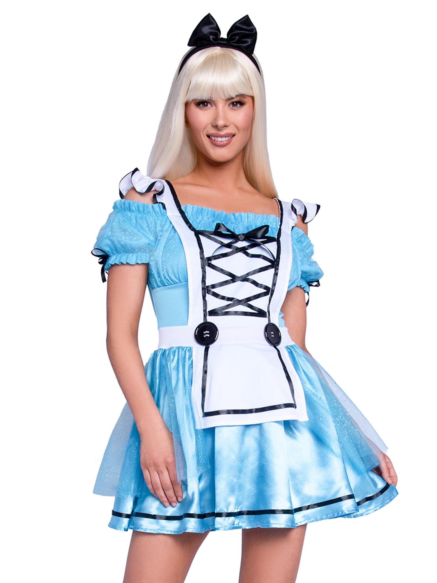 Wonderland Women's Miss Alice Women's Halloween Fancy-Dress Costume for  Adult, M - Walmart.com