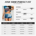 thumbnail image 5 of Uemuo Abstract Ocean Waves Pattern Women Workout Impact Shorts Scrunch Butt Lifting Gym Shorts Seamless Booty Biker Shorts-Small, 5 of 8
