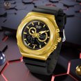 thumbnail image 4 of SMAEL Men Octagonal Analog Digital Sports Watch Waterproof TPU Strap Alloy Dial Man Gift, 4 of 7