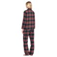 thumbnail image 3 of Ashford & Brooks Women's Flannel Plaid Pajamas Long Pj Set - Black Stewart - 4X-Large, 3 of 5