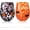 Orange, Black, variant on 2 count Halloween Icon Juice Glass 14 Ounce Pumpkin Themed Drinking Glasses for Party, Double Old Fashioned Cups for Halloween Bar Decor Lovely Gifts