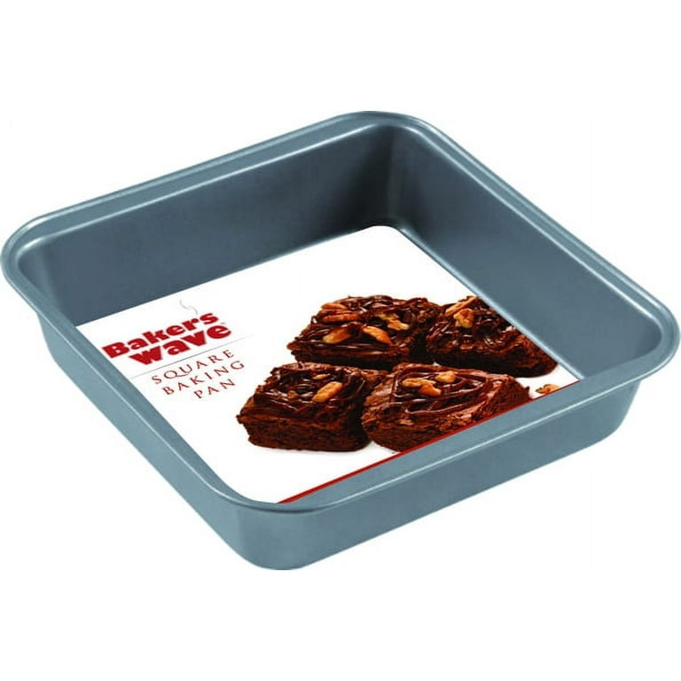 Boxiki Kitchen Non-Stick Silicone 8x8 Square Cake and Brownie Pan with Easy  Grip Steel Frame Handles - Easy to Release, Oven & Dishwasher Safe