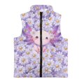 thumbnail image 4 of Garronmavis Axolotl Girls Sleeveless Vests Size 9-10 Wind Proof Daisy Girls Outerwear Vest Sleevless Versatile Fall Winter Warm Outerwear With Pockets Soft Fall Outfits Fashion Clothing, 4 of 7