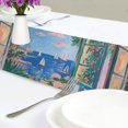 thumbnail image 4 of Yayeee Table Runner 70 inches Long Home Kitchen Dinning Party Decoration, Sea Window, 4 of 7