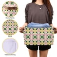 thumbnail image 3 of Yayeee 2 Pack Canvas Storage Basket with Handles for Shelves Fabric Bins Closet Organizer, Yellow Symmetrical Stars, 3 of 8
