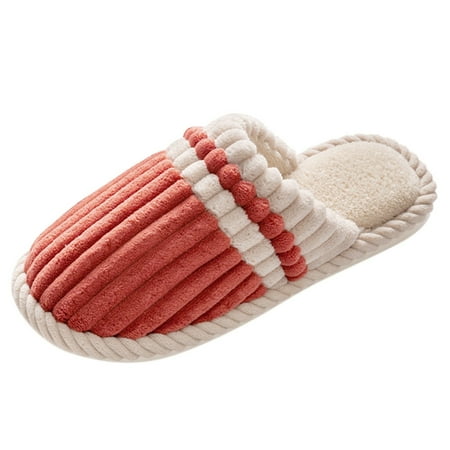 

Shpwfbe Slippers For Women Couples Slip-On Furry Plush Flat Home Winter Open Toe Keep Warm Shoes House Slippers For Women Womens Slippers