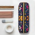 thumbnail image 6 of Uemuo Cinco De Mayo Floral Printed Leather Pencil Case, Pencil Pouch, Portable Pencil Bag, Pen Case for& Office, 6 of 7