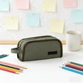 thumbnail image 6 of UALSRZL Pencil Case, Large Capacity Pencil Pouch Multi-Layer Zipper with Handle, Canvas Portable Stationery Organizer Bag for School Office Supplies, 6 of 7