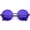 Black / Blue, variant on sunglassLA - Retro Slim Full Metal Frame Colored Mirror Lens Round Sunglasses 51mm - 51mm
