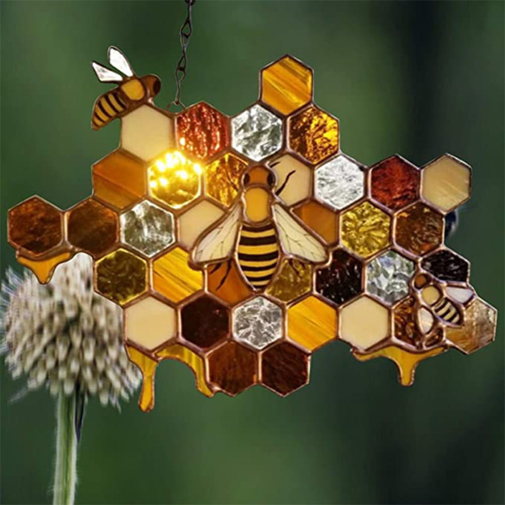 Details about   Queen and Bee Protect Honey Suncatcher Bumblebee Bee Ornament Art Decors Hot 