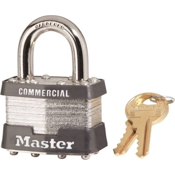 Master Lock 2" W Steel Pin Tumbler Padlock 1 pk Keyed Alike