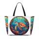 thumbnail image 2 of Fotbe Sea Turtle in Coral Bolsa de Viaje para Playa - Resistente al Agua, Bolsa Tote de Gran Capacidad y Ligera con 7 Bolsillos para Mujeres y Hombres, 2 of 7