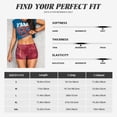 thumbnail image 5 of Sikiie Abstract Red Marble Print Workout Shorts Women Scrunch Butt Gym Shorts Seamless High Waist Tummy Control Yoga Biker Athletic Shorts, 5 of 5