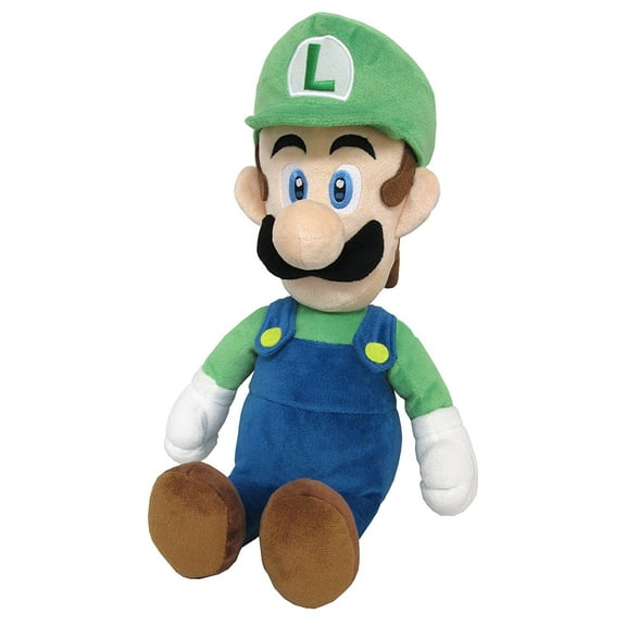 Nintendo Little Buddy LLC, Super Mario All Star Collection: 15" Luigi Medium Plush Toy