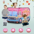 thumbnail image 2 of Yexmas Ice Cream Car Pop Up Tent with Carrying Case, Playhouse Indoor and Outdoor Kids Play Tent for Boys and Girls Children 3+ Years Gift, 2 of 7