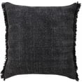 thumbnail image 2 of Laddha Home Designs Power Loomed Solid Cotton Throw Pillow Cover - 20" - Jet Black, 2 of 6