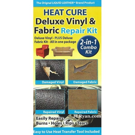 Heat Cure- Leather Deluxe Leather and Vinyl Repair Kit - Walmart.com