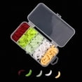 thumbnail image 2 of Almencla 125Pcs Fishing Lure Maggot Grub Soft Lure Baits False Worms Beige with Storage, 2 of 8