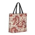 thumbnail image 2 of Sigee Dragons1 Print Large Capacity Zippered Tote Bag - Durable, Stylish and Versatile for Everyday Use, 2 of 9