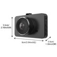 thumbnail image 3 of Cámara De Salpicadero Con Pantalla De 3 Pulgadas, Movimiento De Grabación De Alta Definición Con Lente Gran Angular De 180 Grados, Grabadora De Conducción, Control Táctil Para Coche Methold VI004116-00, 3 of 7