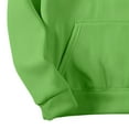 thumbnail image 5 of Resicozy Mens Hoodies Pullover Long Sleeve Casual Fashion Sweatshirts Winter Solid Color Hooded Tops with Pocket Green S, 5 of 7