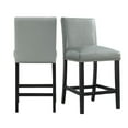 thumbnail image 3 of Picket House Furnishings Pia Faux Leather Counter Height Side Chair Set in Grey, 3 of 10