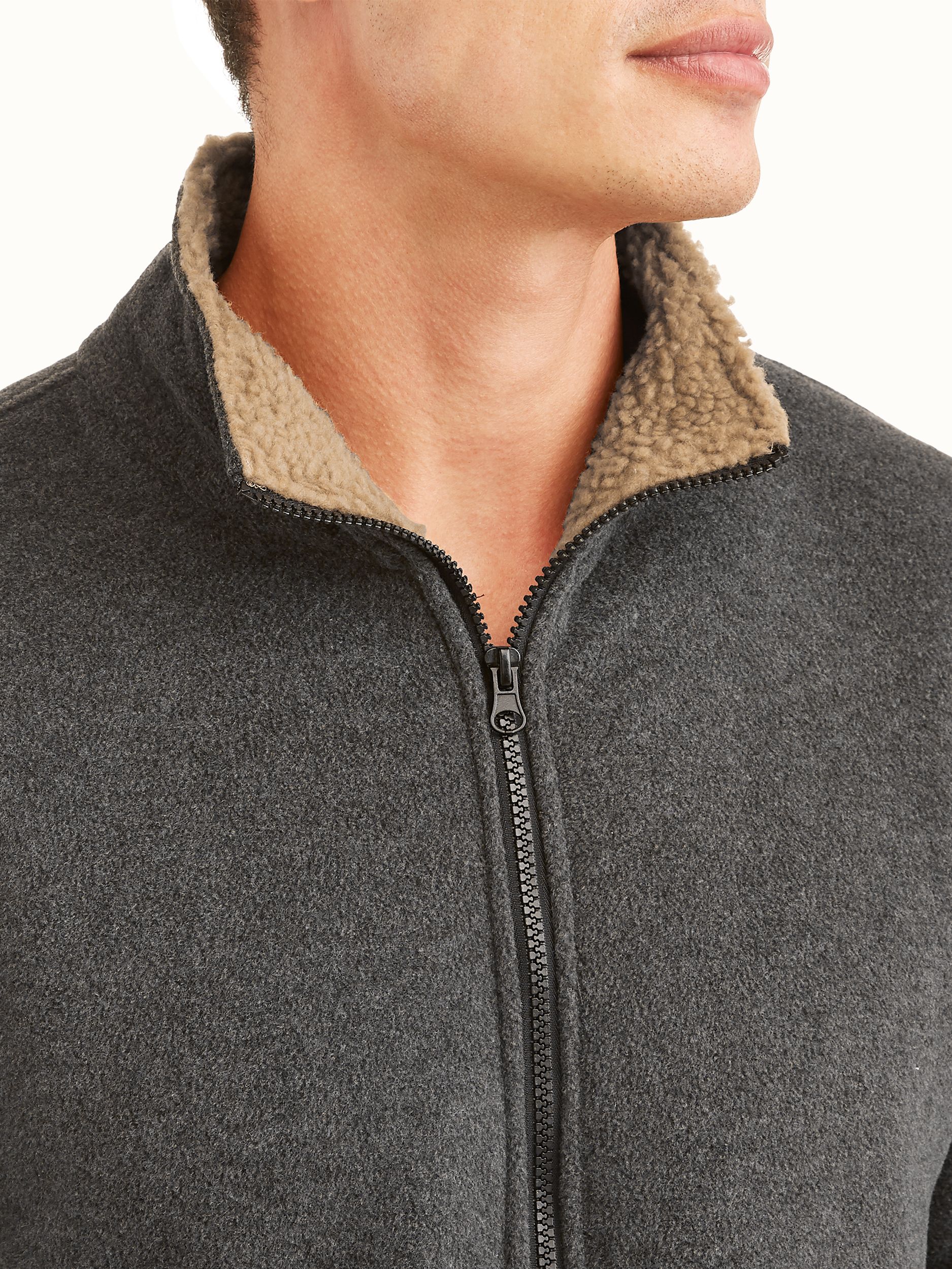 Climate Concepts Men's Heavy Weight Full Zip Artic Fleece Jacket with Sherpa Lining, up to Size 5Xl - image 4 of 4