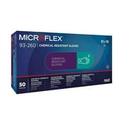 Microflex MFX-93-260S Thinnest Chemical Resistant Synthetic Composite Disposable Glove - Small