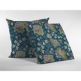 thumbnail image 4 of Friendly Flowers Double Sided Suede Pillow, Zippered, Green, 4 of 5