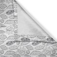 thumbnail image 3 of Ambesonne Food Art Kitchen Curtains, Balsam Pear Leaves Pattern, 55"x39", Charcoal Grey White, 3 of 3