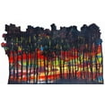 thumbnail image 2 of Green, Howie 32x21 Gold Ornate Wood Framed with Double Matting Museum Art Print Titled - Trees 4, 2 of 4