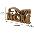 thumbnail image 4 of Decozen Home Decor Gifts for Mom – Acacia Wood Figurine, Mother’s Day Gift Ideas, Mom Birthday Gifts, Home Decor, Thoughtful Gifts for Mom, 1.5"D x 11"W x 5.5"H, 4 of 10