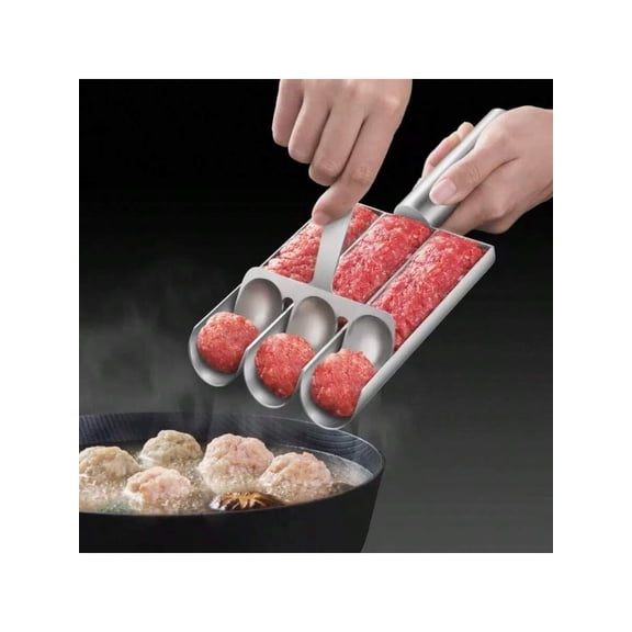 4-In-1 Premium Stainless Steel Meatball Maker Quick & Easy Shaping Kitchen Gadget