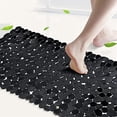 thumbnail image 5 of Alfombrilla de baño de guijarros DENGXMXG negra, 5 of 5