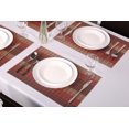 thumbnail image 3 of Set de Sets de Table en Vinyle Rouge pour Table à Manger, Maison, Cuisine, Bureau et Extérieur, 3 of 5