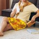 thumbnail image 5 of Balery 3D Sunflowers Pantalones cortos de pijama de punto de algodón para hombre con cinturilla y bolsillos-Small, 5 of 6